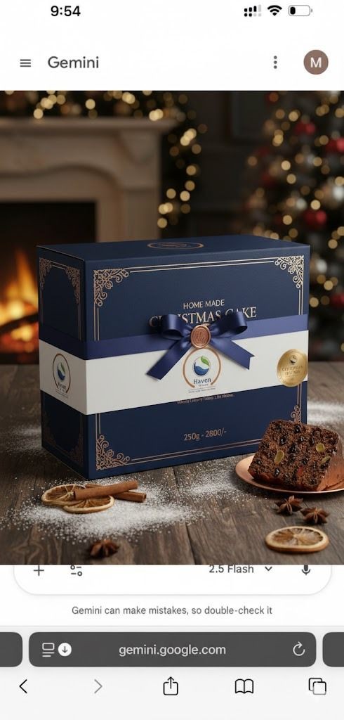 Homemade Christmas Cake Piece – Haven by Maddy